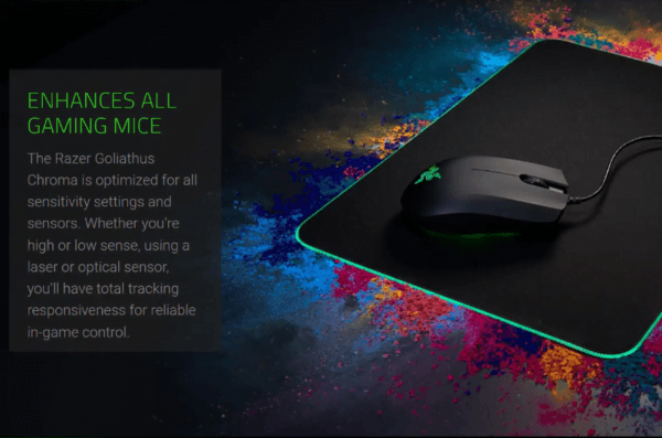 Razer Goliathus Chroma RGB Soft Gaming Mouse Mat - Black
