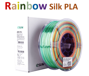 eSun Rainbow Silk PLA 3D Print Filament 1.75mm 1kg