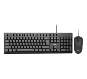 AOC KM160 Wired Keyboard and Mouse Set - Black